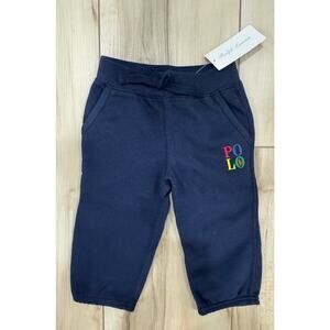 Polo Ralph Lauren Infant Baby Boy Navy Jogger Sweat Pants NEW 12 Month